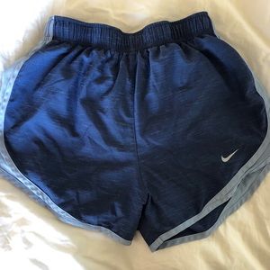 Blue nike shorts